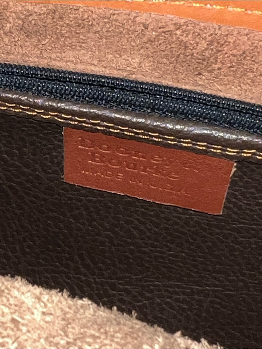 Dooney & Bourke All Weather Leather AWL Crossbody Bag USA Brown VINTAGE - Picture 8 of 16